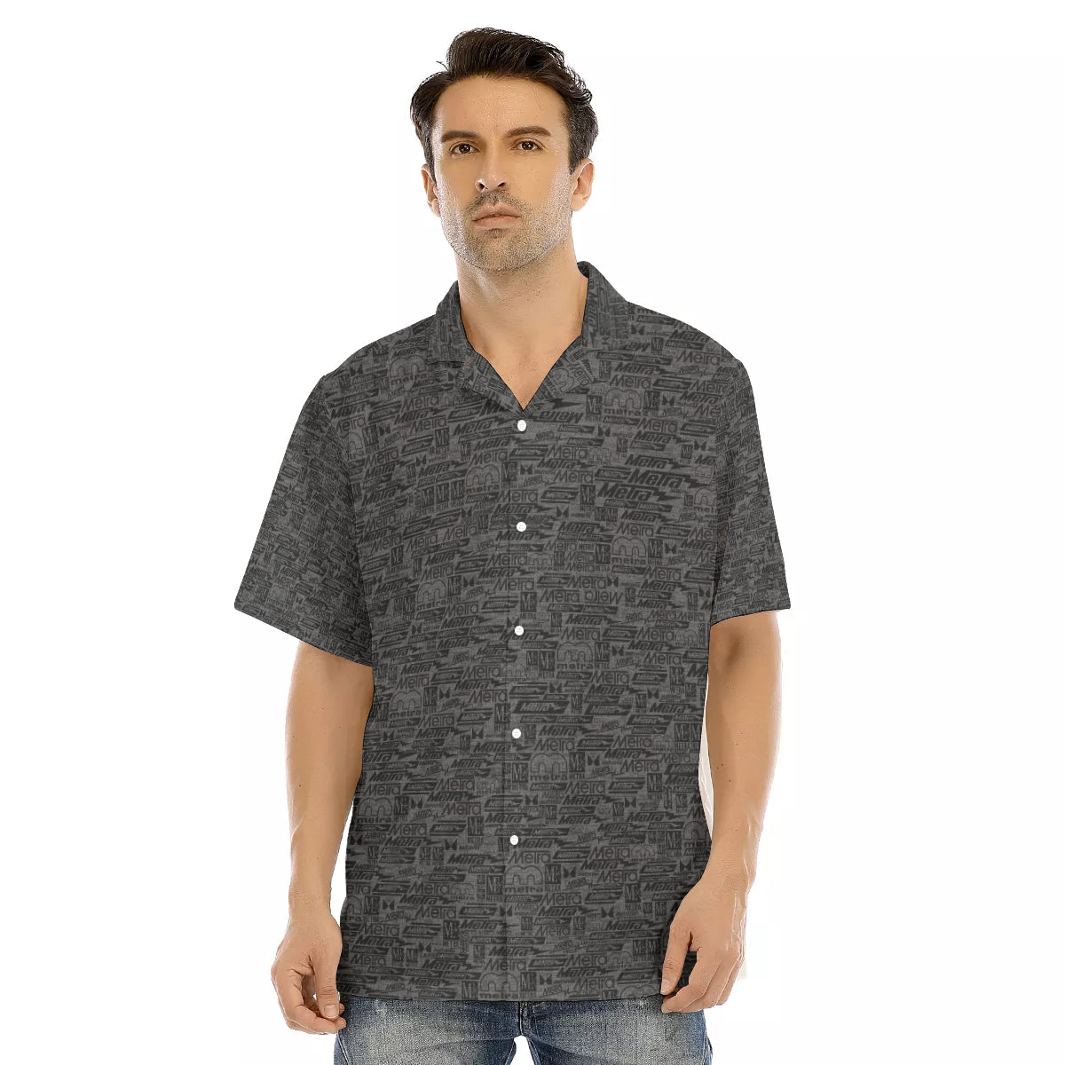 Metra 75th-All-Over Print Men's Hawaiian Shirt