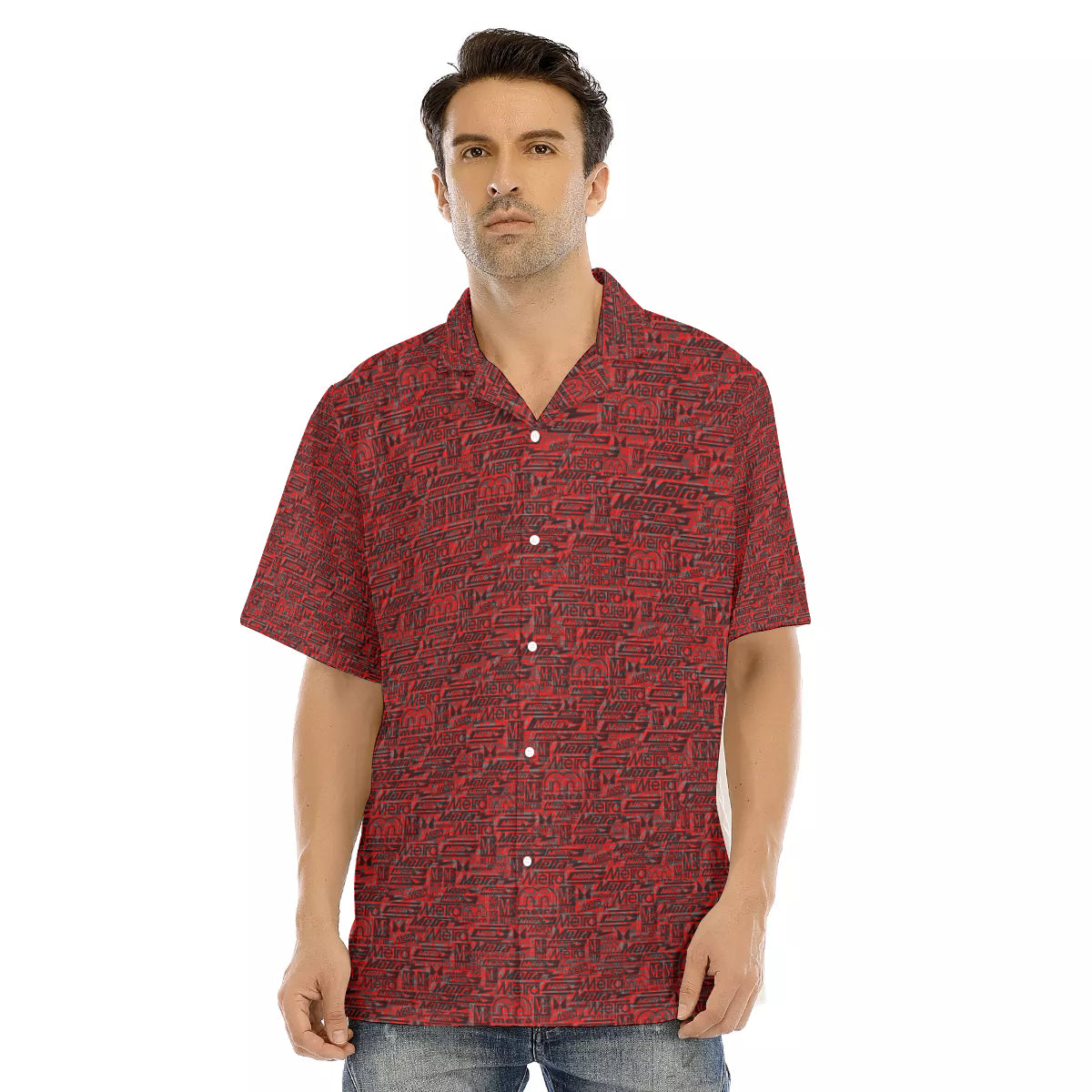Metra 75th-All-Over Print Men's Hawaiian Shirt