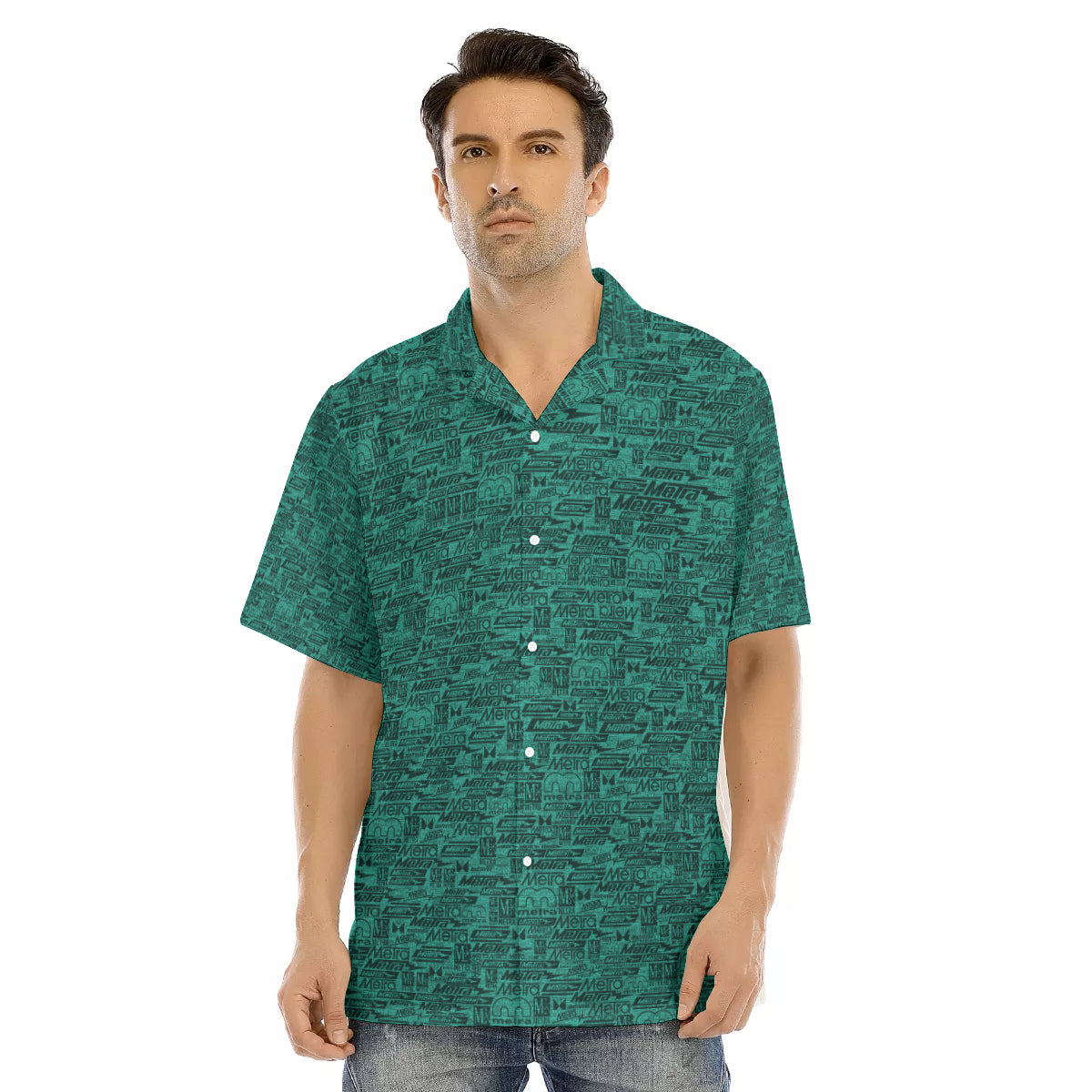 Metra 75-All over Hawaiian Button Down