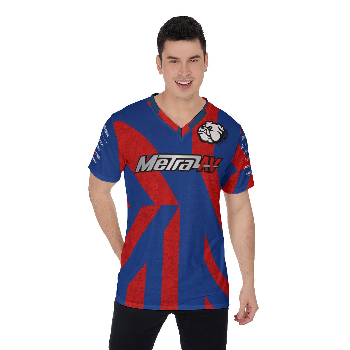 All-Over Print V-Neck T-Shirt