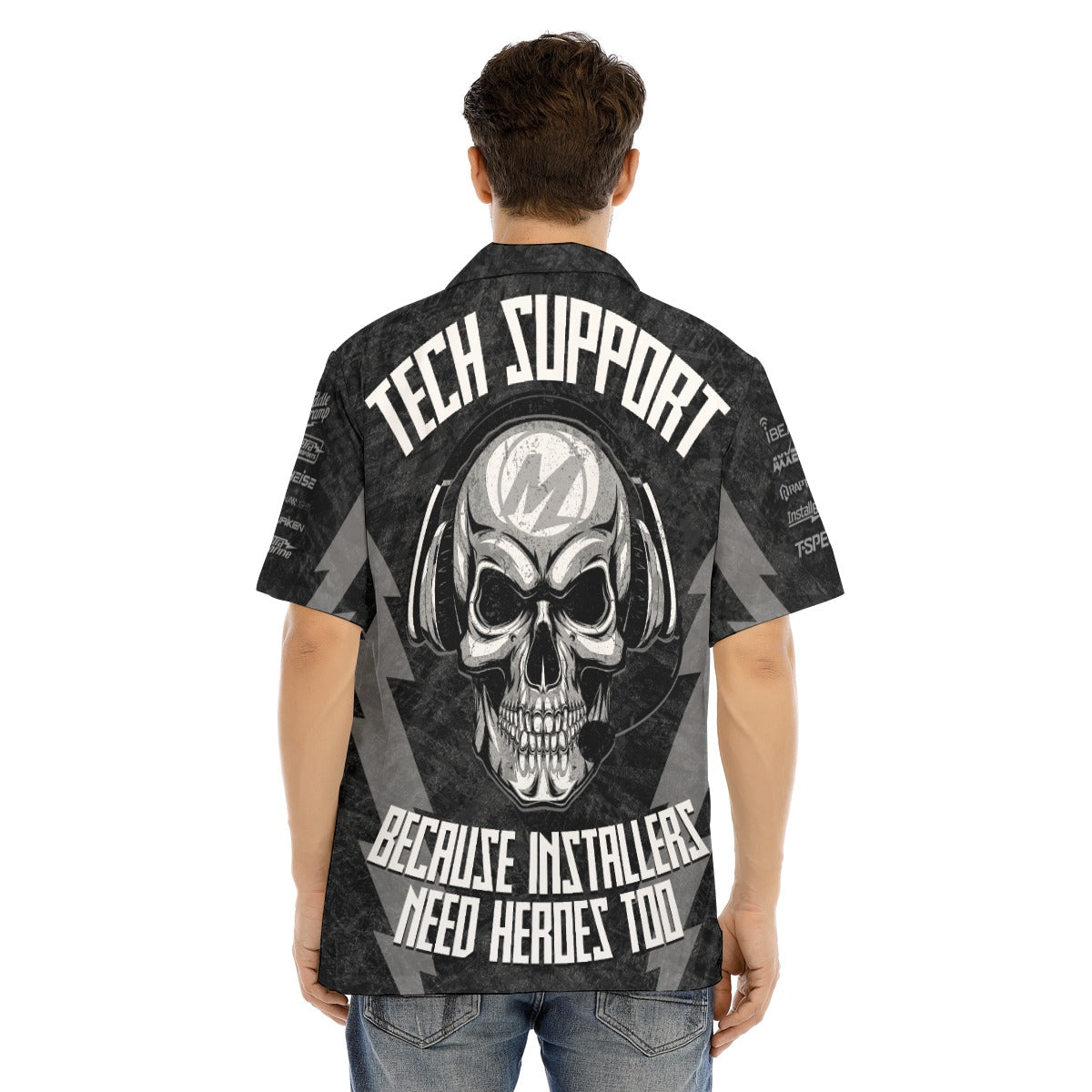 12V Tech-All-Over Print Men's Hawaiian Shirt