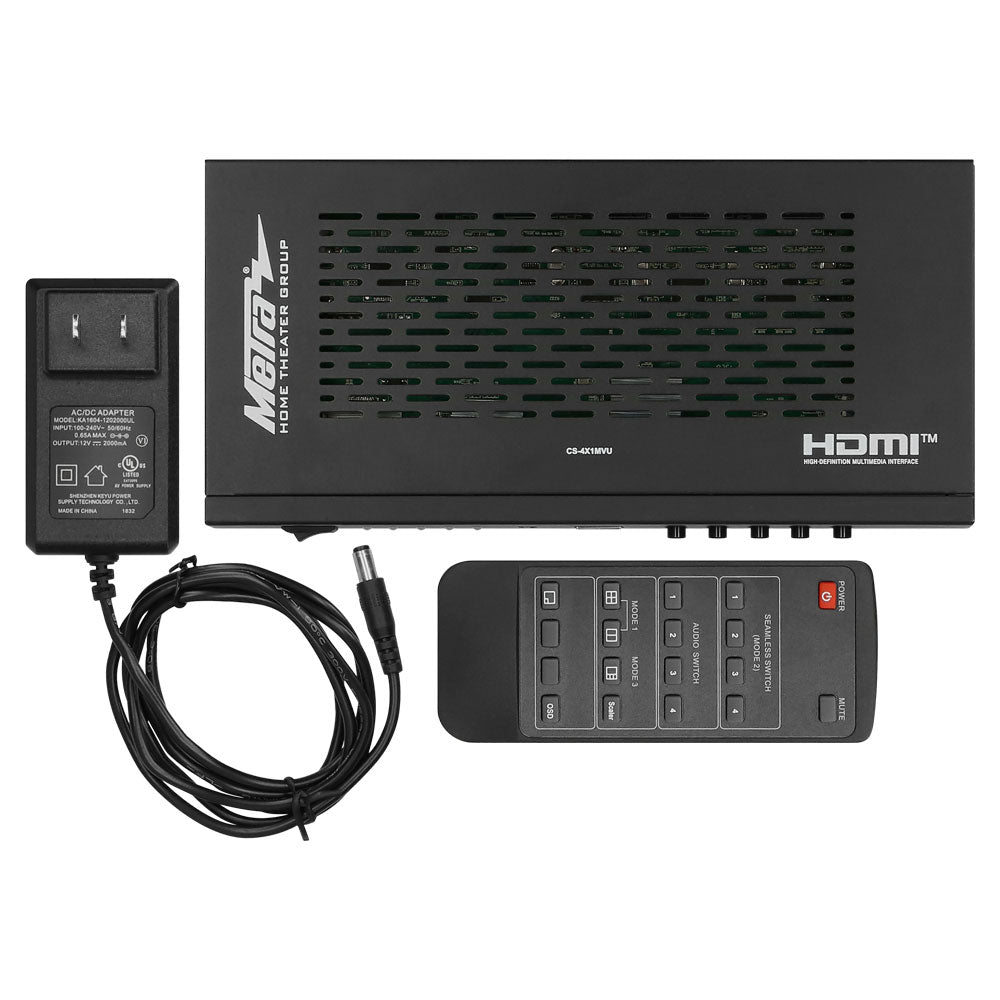 4x1 HDMI® SWITCH WITH MULTI VIEWER