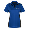 Heise-M386W Harriton Womens Colorblock Polo