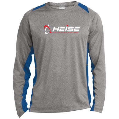 Heise-ST361LS Long Sleeve Heather Colorblock Performance Tee