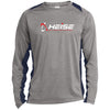 Heise-ST361LS Long Sleeve Heather Colorblock Performance Tee