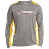 Heise-ST361LS Long Sleeve Heather Colorblock Performance Tee