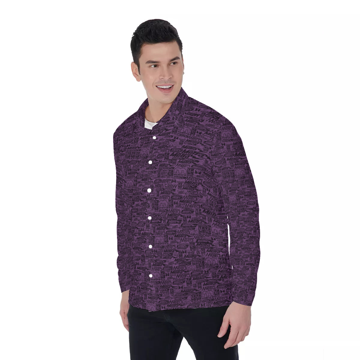 Metra 75-All Over Classic Long Sleeve Button Down