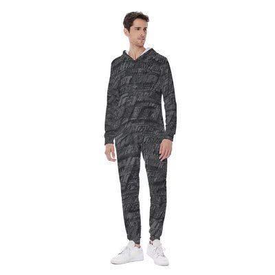 All-Over Print Men's Hooded Jumpsuit