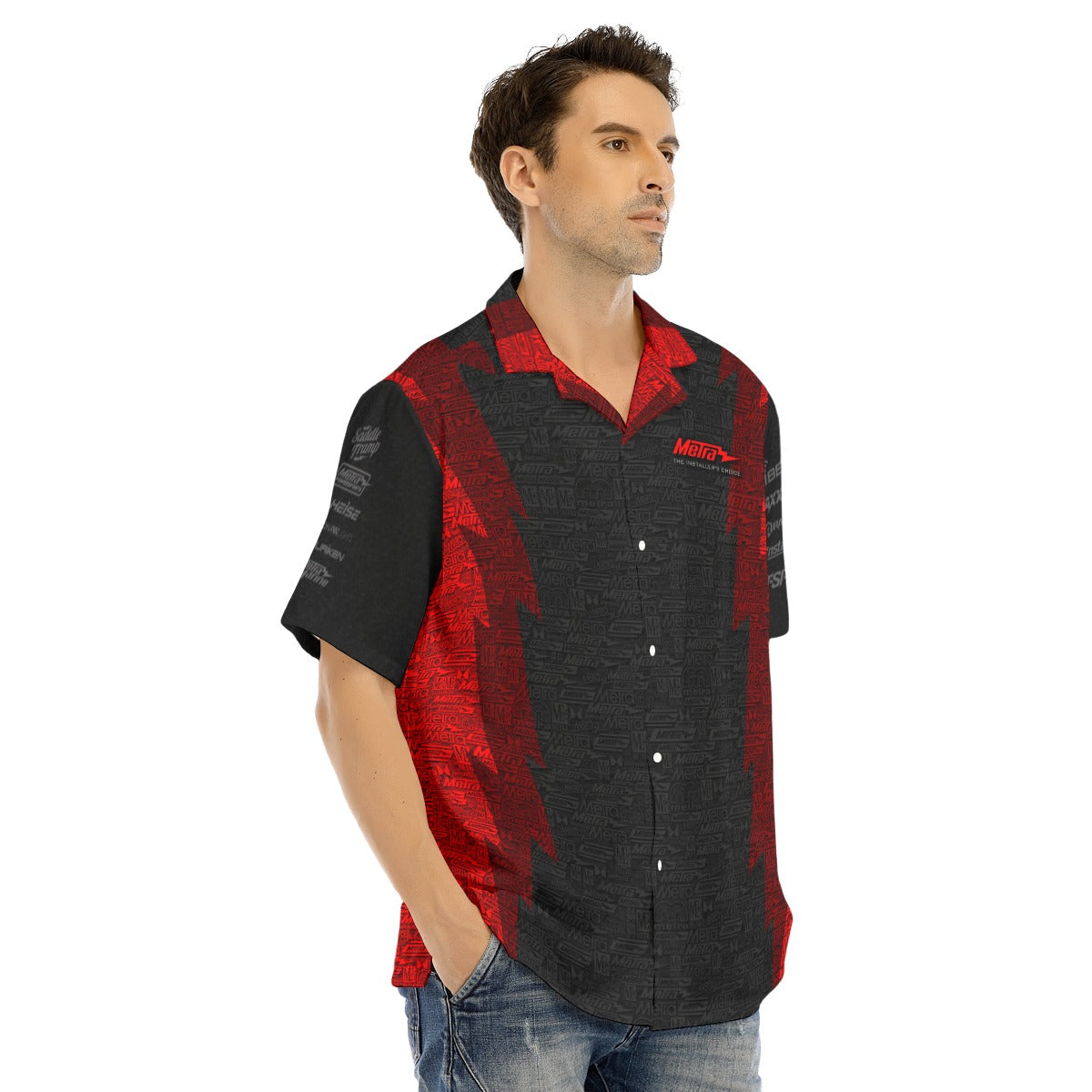 Metra 75 SEMA-Hawaiian Shirt With Button Closure