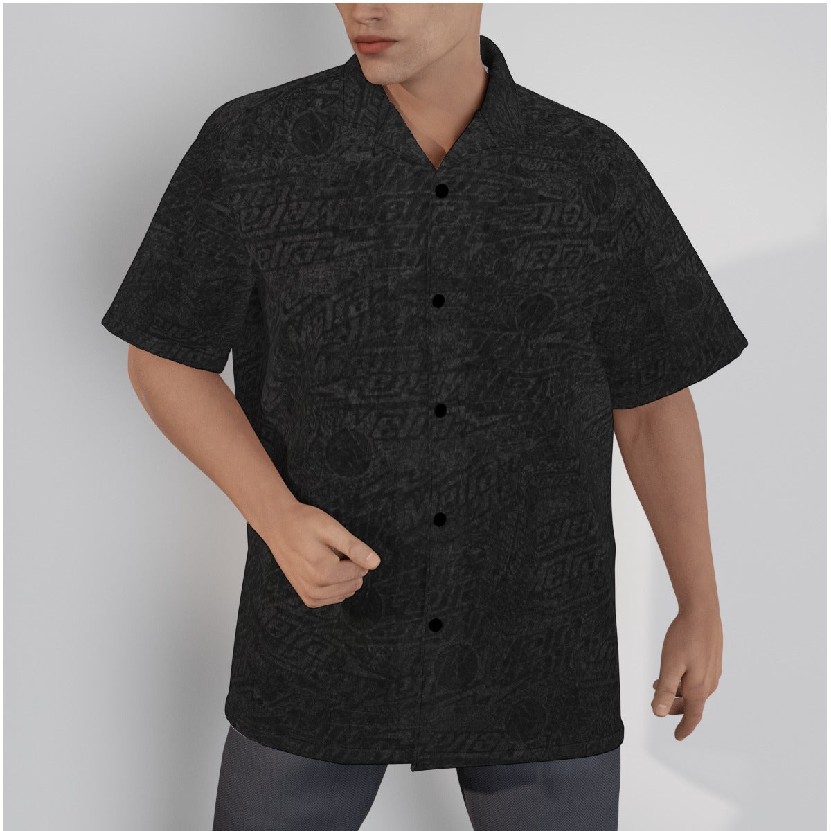 Metra Chaos-All-Over Print Men's Hawaiian Shirt