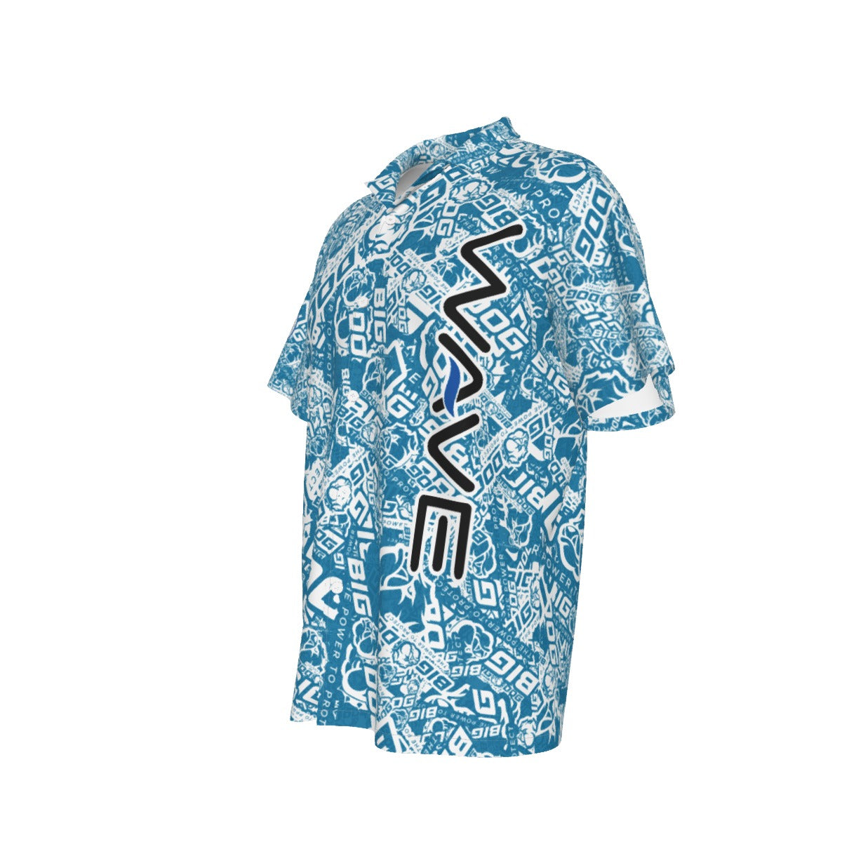 WAVE QR-All-Over Print Men's Hawaiian Shirt