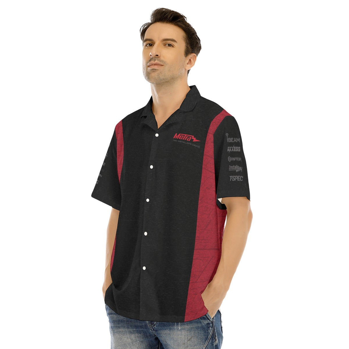 METRA 75 SEMA-Hawaiian Shirt With Button Closure