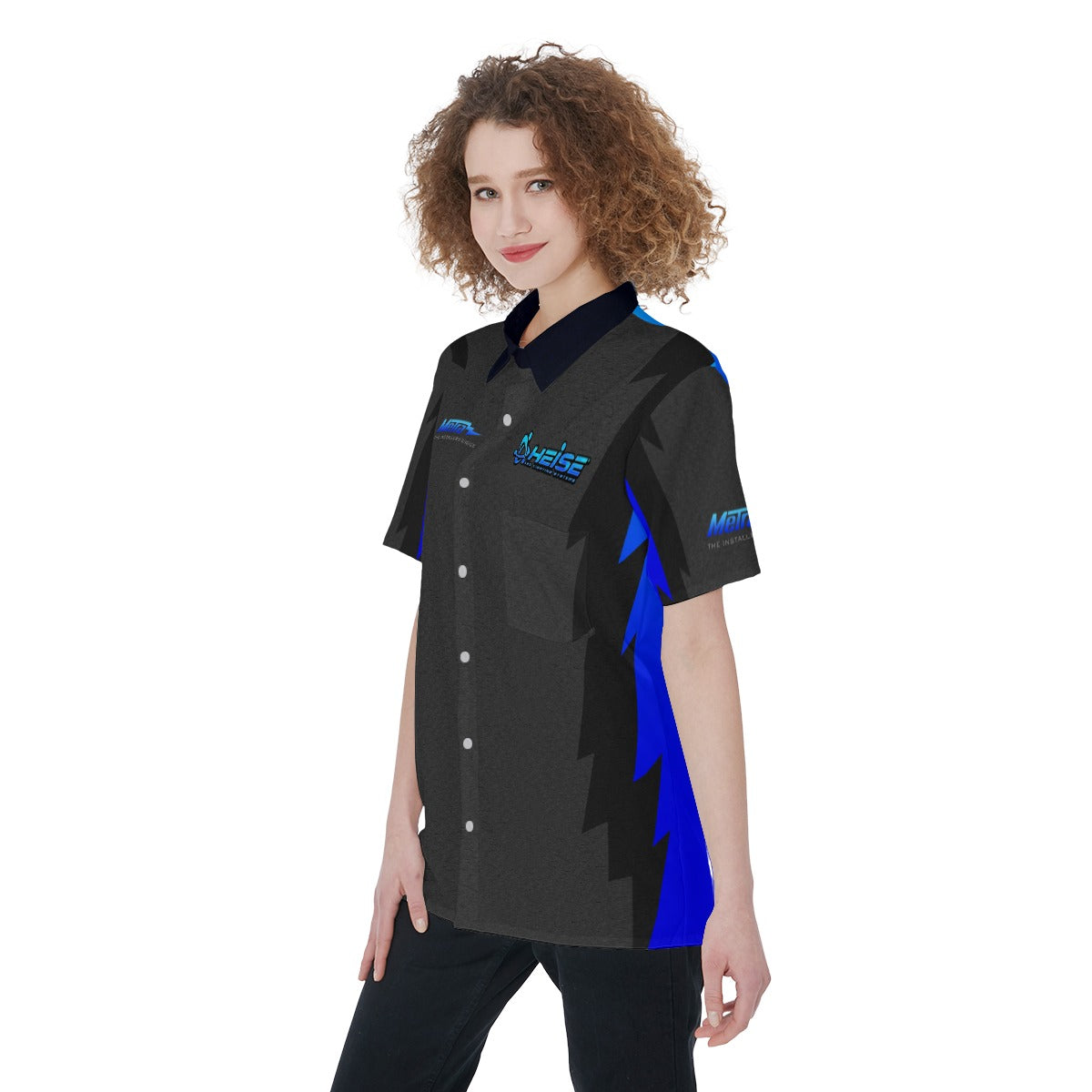 Heise-Womens Button Down Shirt