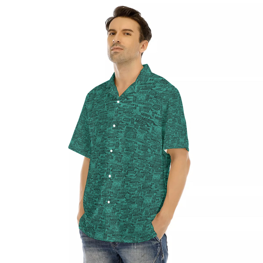 Metra 75-All over Hawaiian Button Down