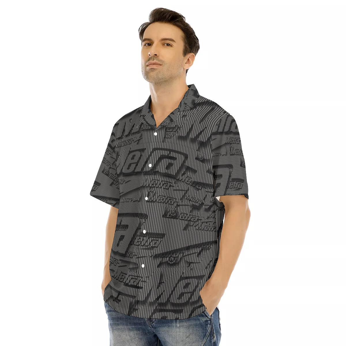 Metra-All Over Hawaiian Button Down