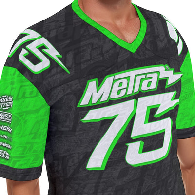 Metra Big Money-All-Over Print Men's Football  Jersey