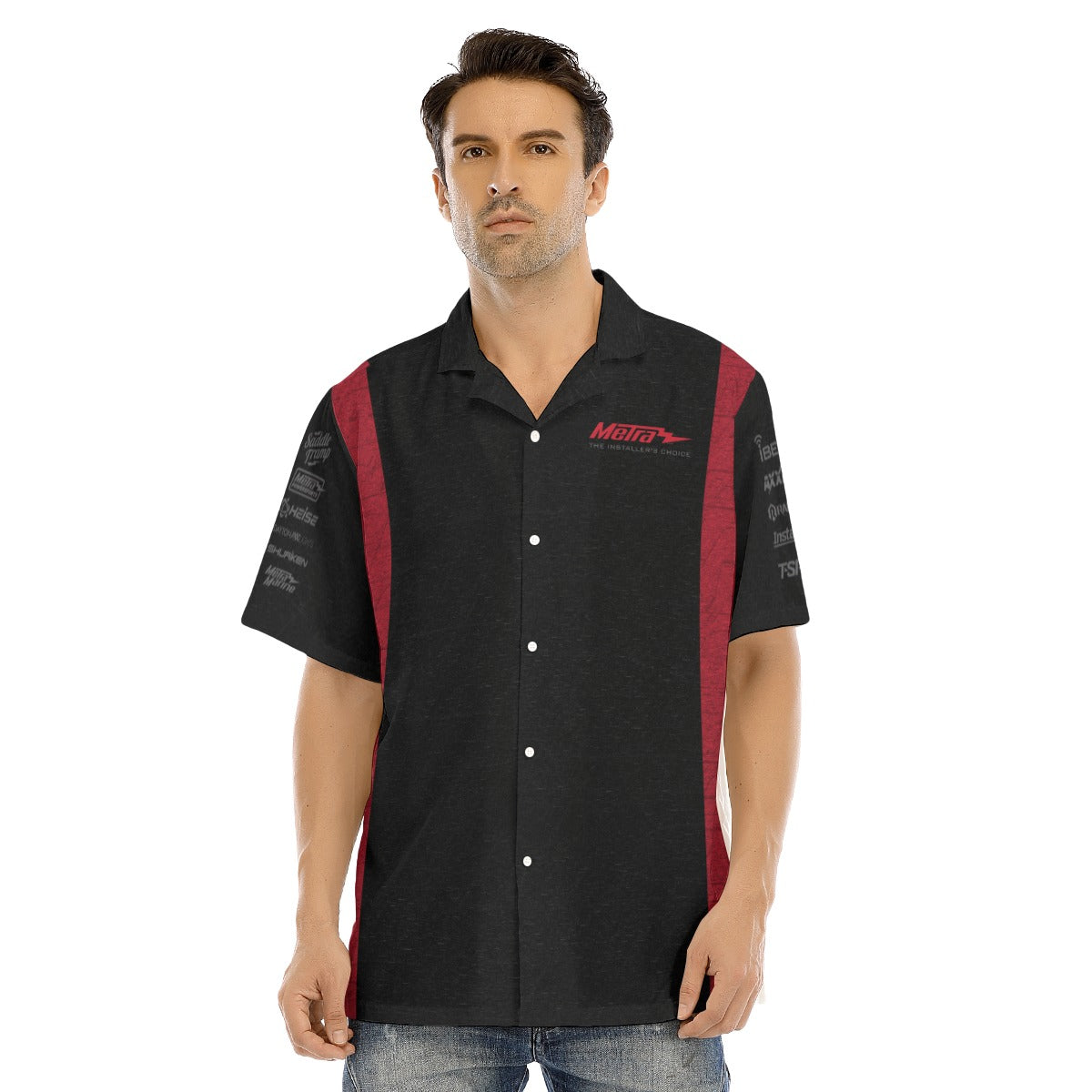 METRA 75 SEMA-Hawaiian Shirt With Button Closure