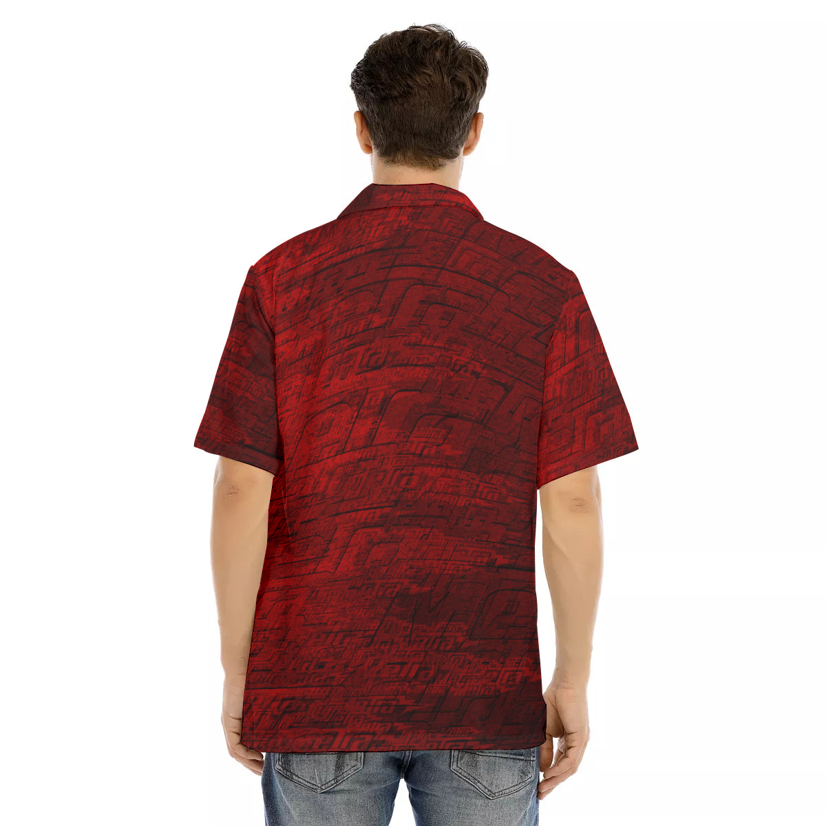 Metra-All Over Hawaiian Button Down