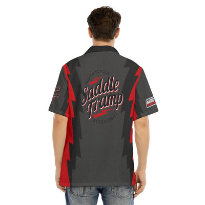 Saddle Tramp+Metra PS-Red/Black Hawaiian Shirt