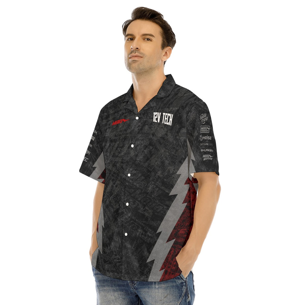 12V Tech-All-Over Print Men's Hawaiian Shirt
