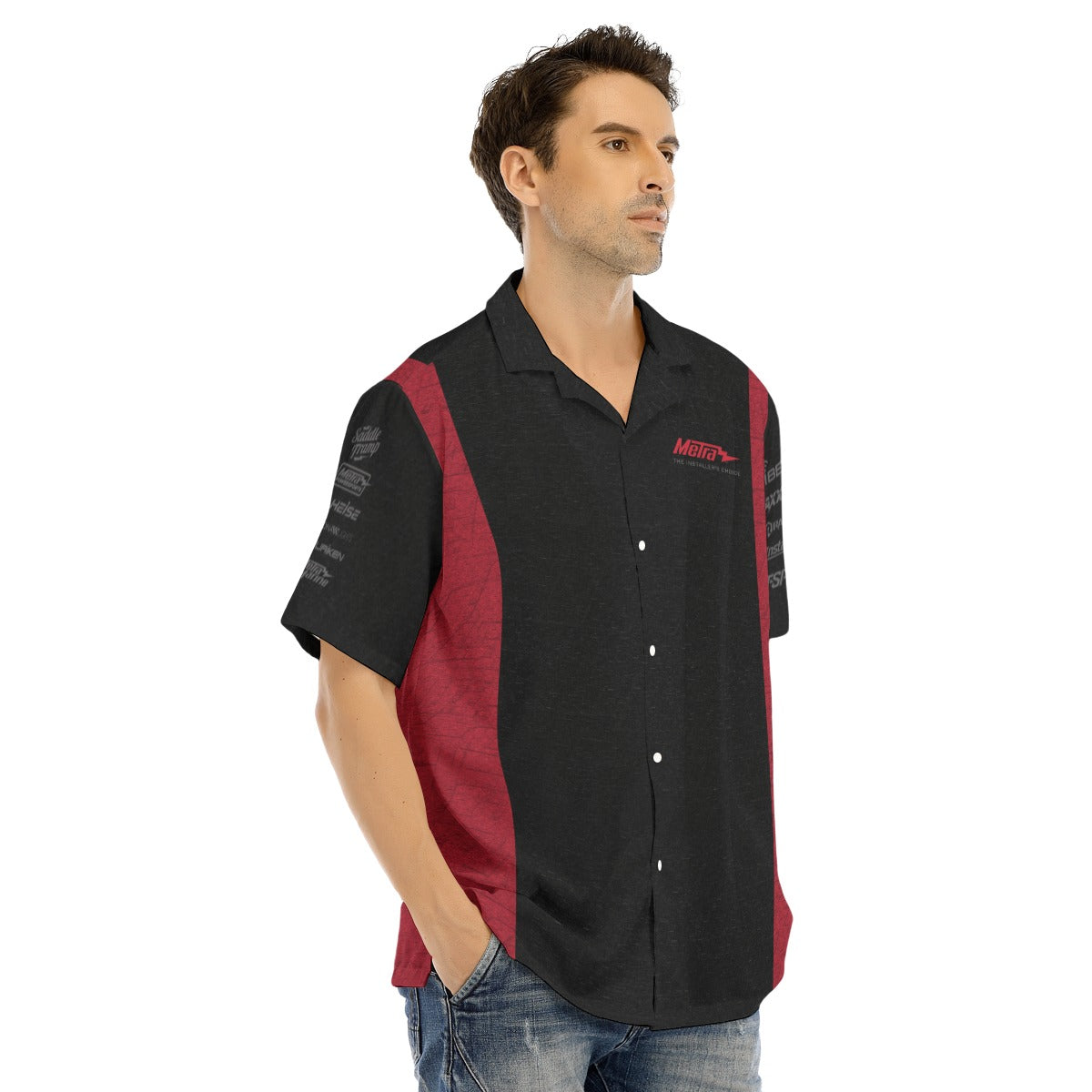 METRA 75 SEMA-Hawaiian Shirt With Button Closure