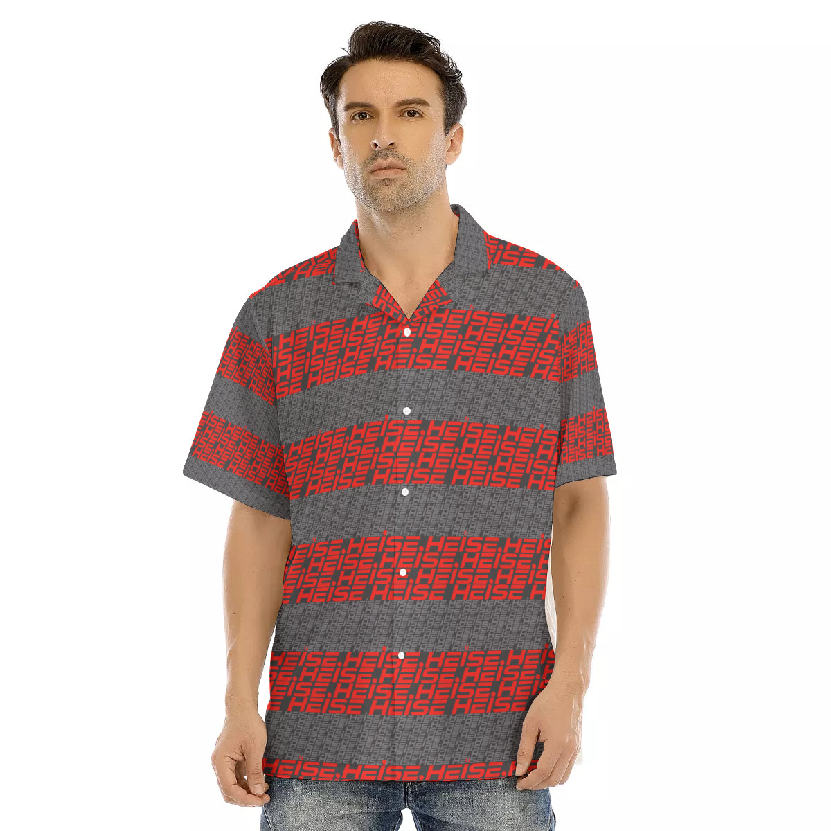 Heise-All Over Hawaiian Button Down