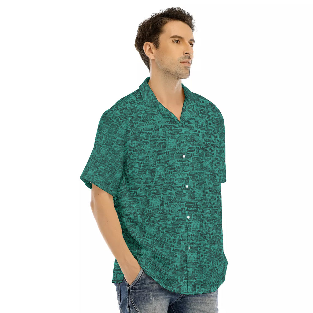 Metra 75-All over Hawaiian Button Down