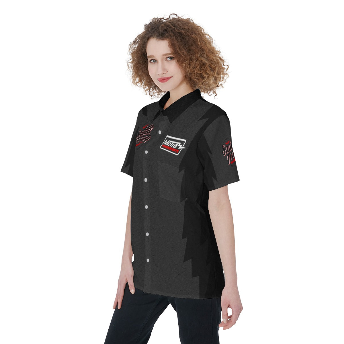 Saddle Tramp + Powersports-Womens Button Down Shirt