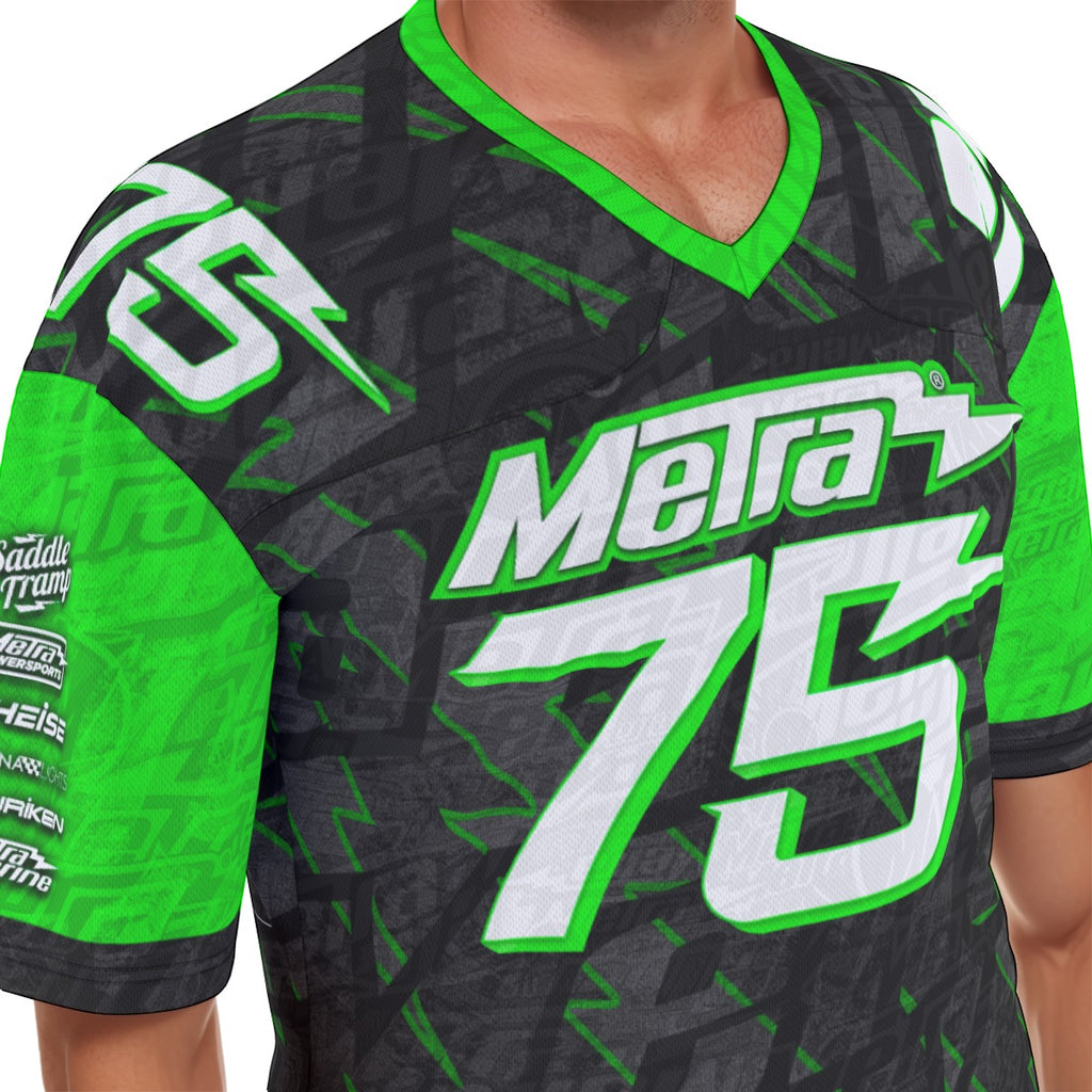 Metra Big Money-All-Over Print Men's Football  Jersey