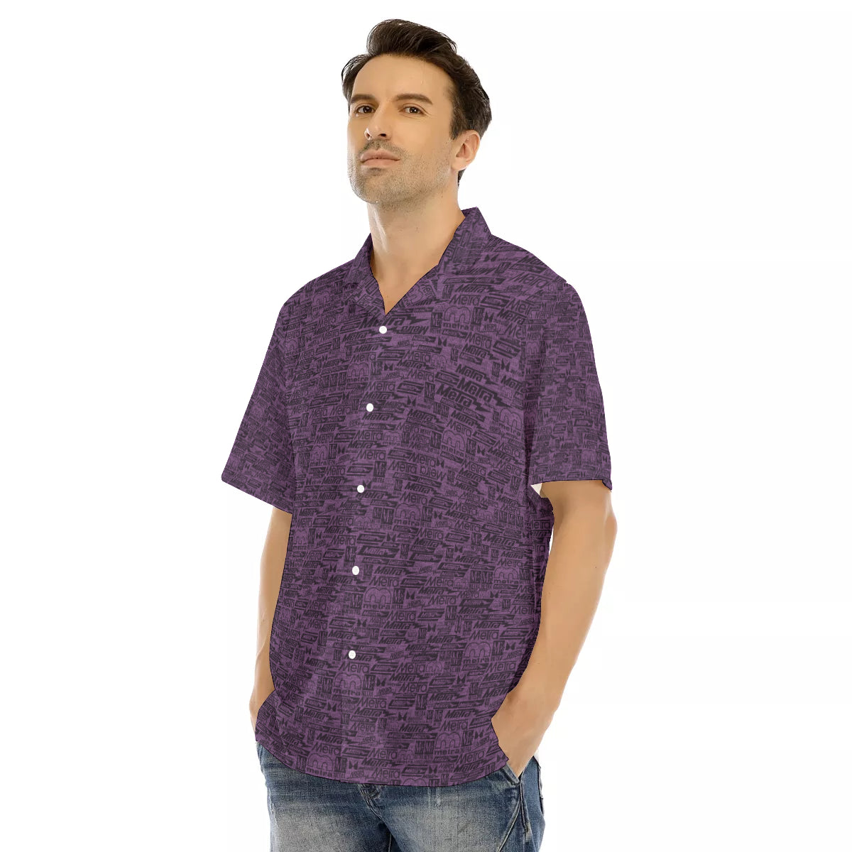 Metra 75-All over Hawaiian Button down