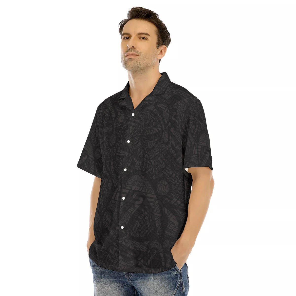 Heise-All Over Hawaiian Button Down