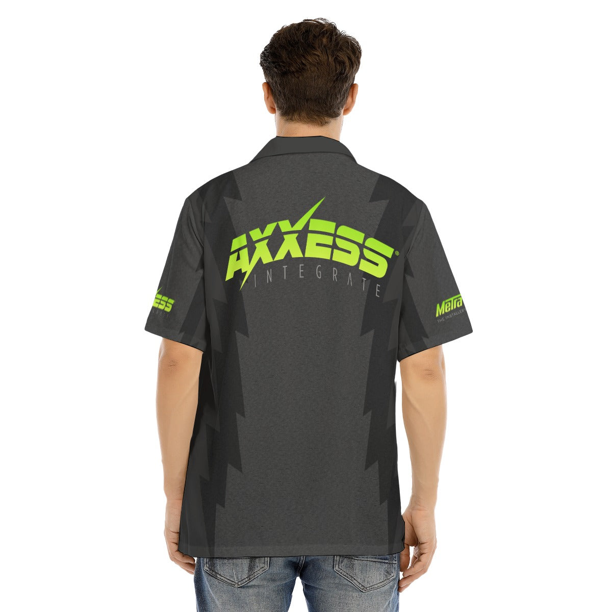Axxess-Men's Hawaiian Shirt With Button Closure