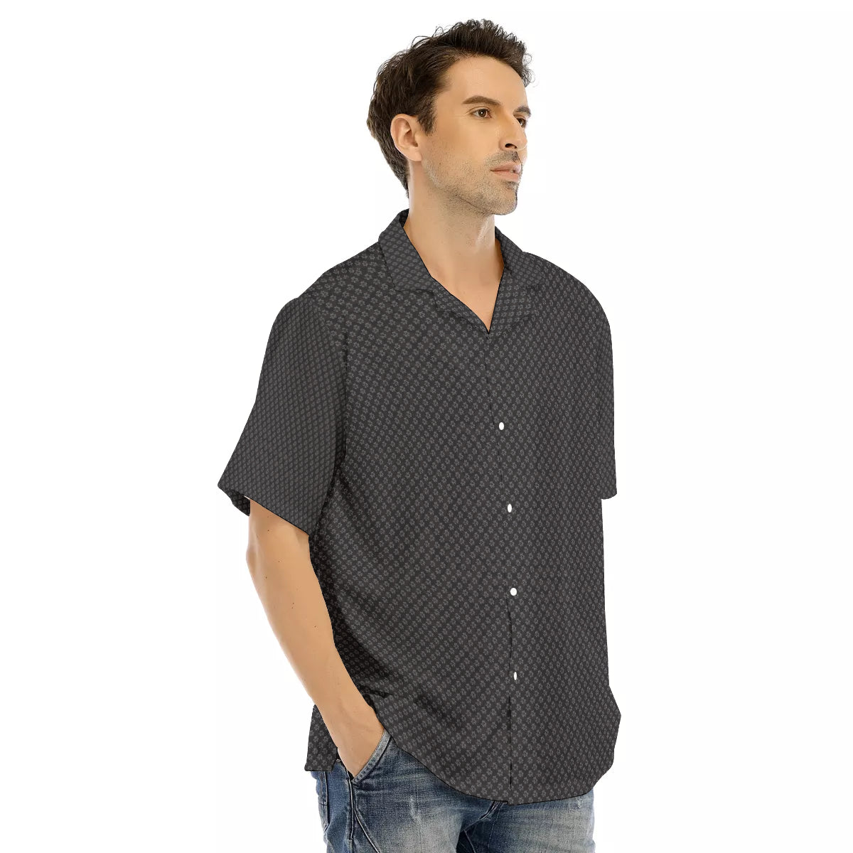 Heise-All Over Hawaiian Button Down