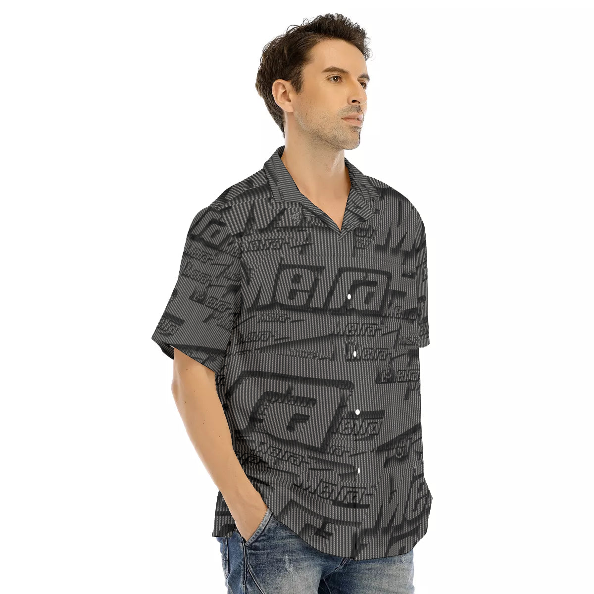 Metra-All Over Hawaiian Button Down