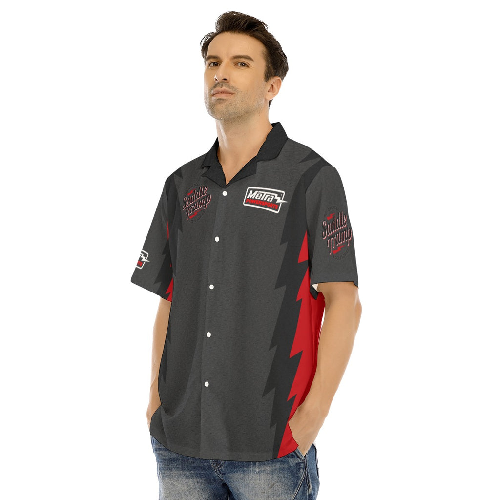 Saddle Tramp+Metra PS-Red/Black Hawaiian Shirt