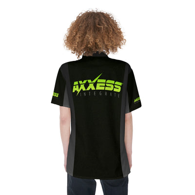Axxess-Women's Short Sleeve Shirt With Pocket