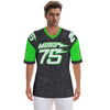 Metra Big Money-All-Over Print Men's Football  Jersey