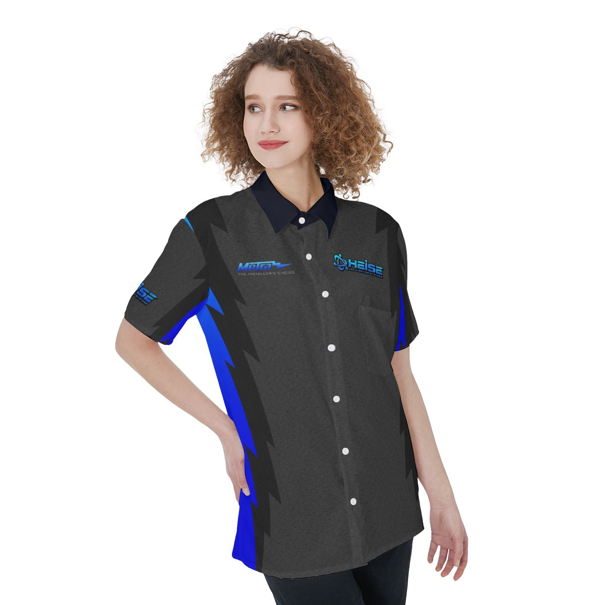 Heise-Womens Button Down Shirt