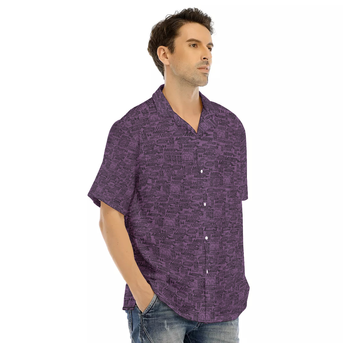 Metra 75-All over Hawaiian Button down