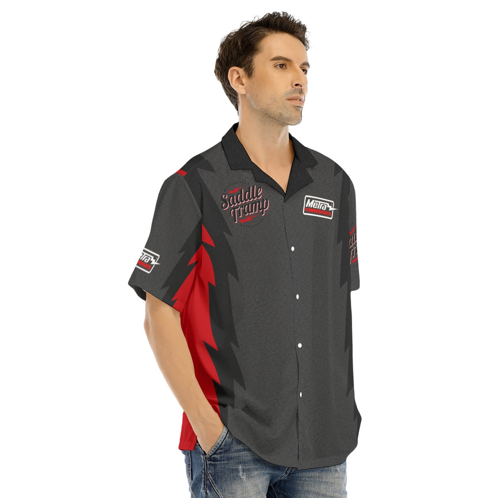 Saddle Tramp+Metra PS-Red/Black Hawaiian Shirt