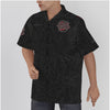 Saddle Tramp-All-Over Print Men's Hawaiian Shirt With Button Closure
