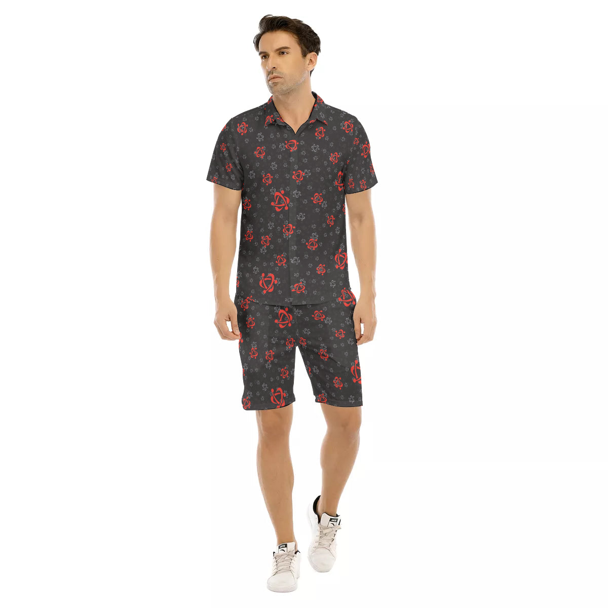 All-Over Print Men's Short Sleeve Shirt Sets