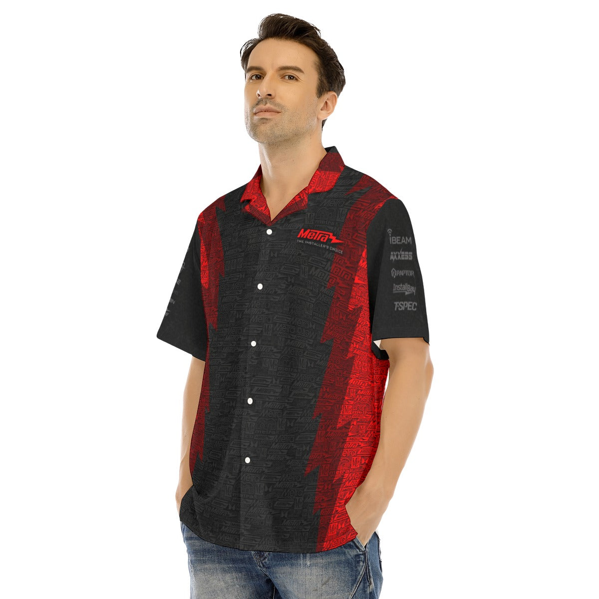 Metra 75 SEMA-Hawaiian Shirt With Button Closure
