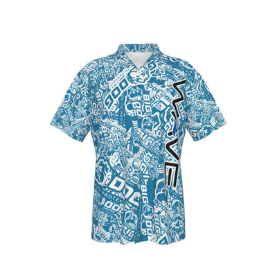 WAVE QR-All-Over Print Men's Hawaiian Shirt