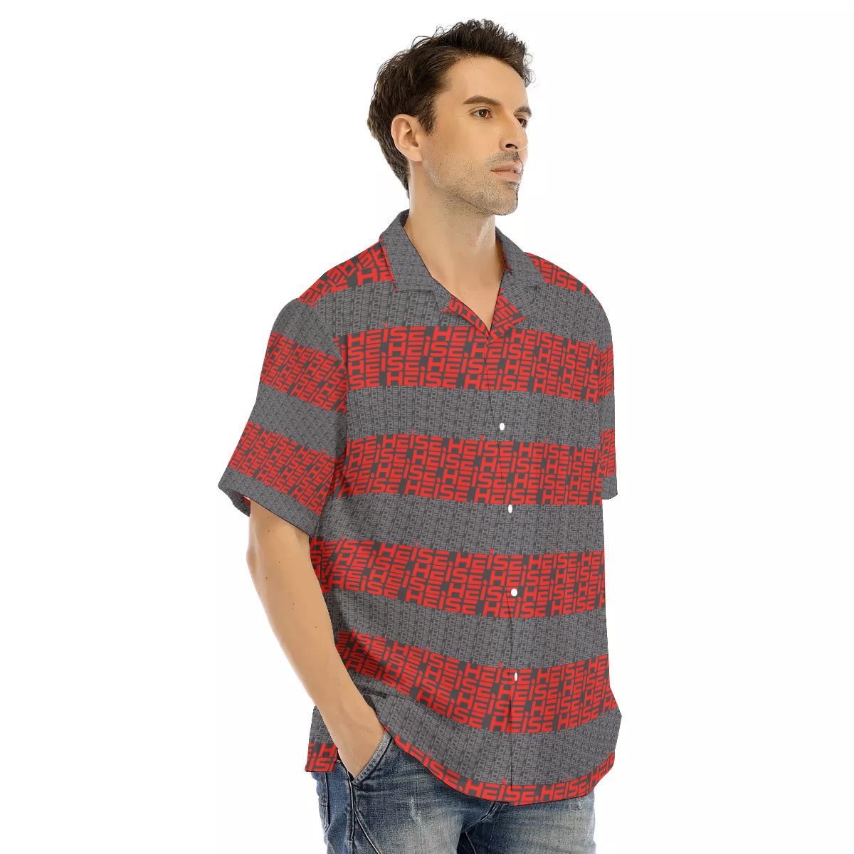 Heise-All Over Hawaiian Button Down