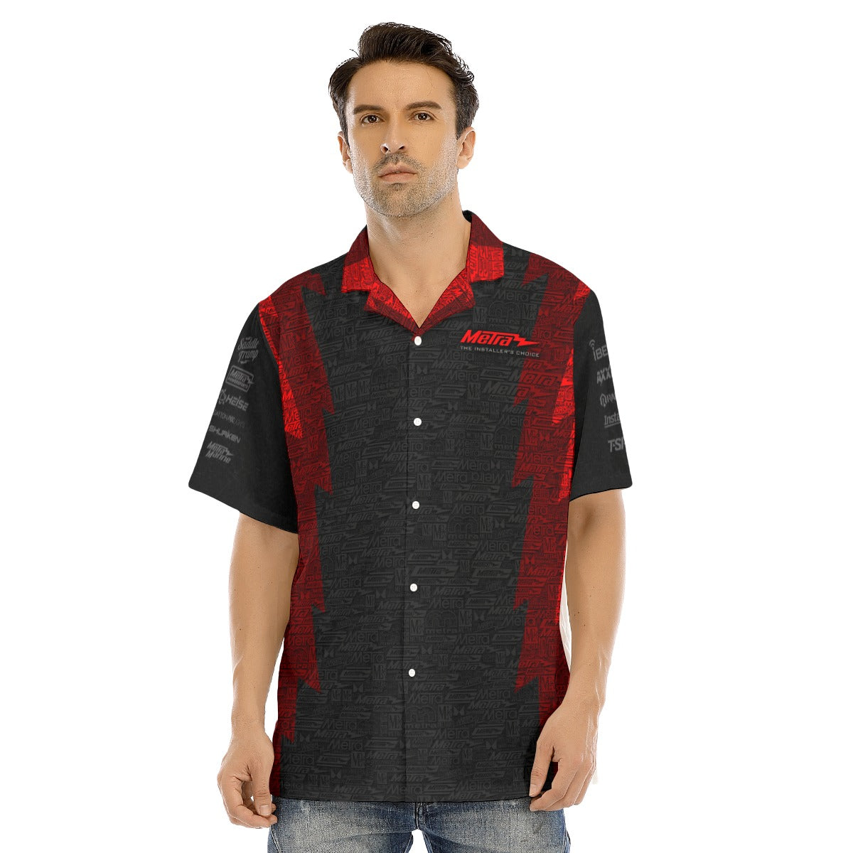 Metra 75 SEMA-Hawaiian Shirt With Button Closure