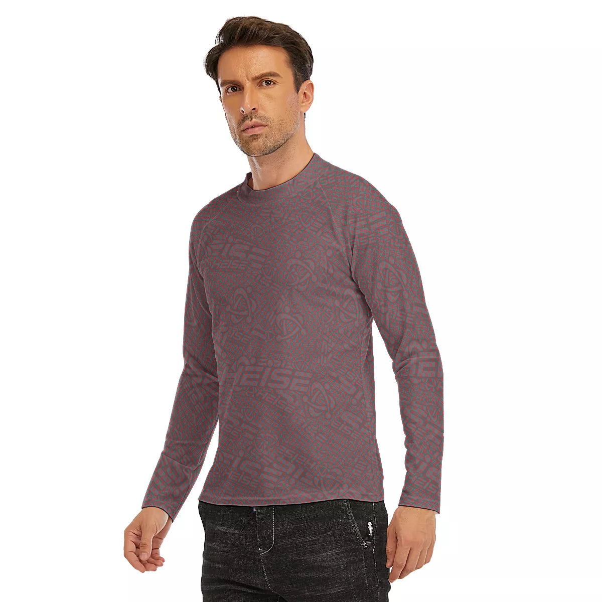 All-Over Print Men's Long Sleeve Tight surf clothing