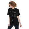 Metra SEMA-All-Over Print Women's Short Sleeve Shirt With Pocket
