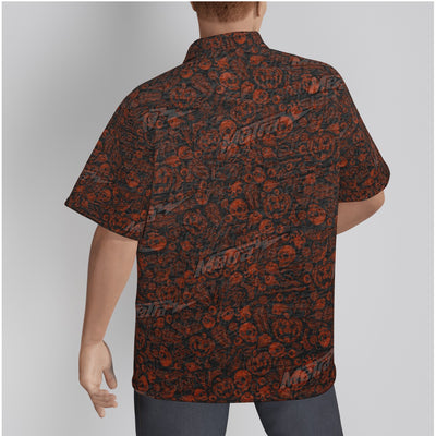 Metra Halloween-All-Over Print Men's Hawaiian Shirt