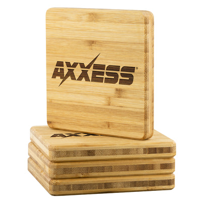 Axxess-Bamboo Coaster - 4pc